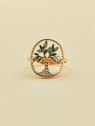 Bague réglable Arbre de Vie avec Zircones