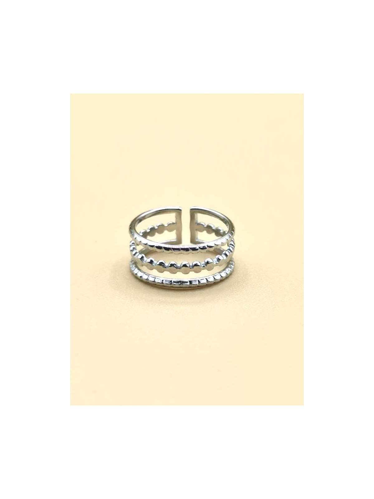 Bague réglable Triple ligne