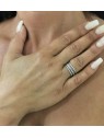 Bague réglable Triple ligne