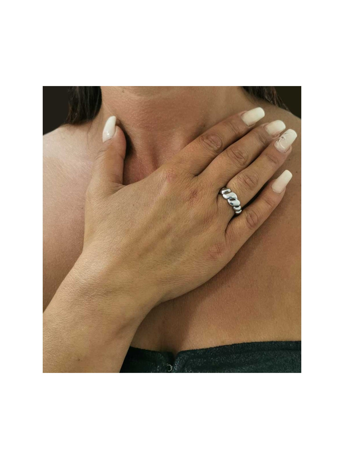 Bague réglable Torsadée