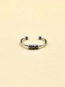 Bague réglable Anneau, 3 petites Billes