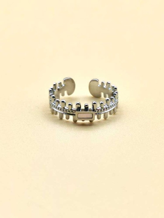 Bague réglable Rectangle Nacré