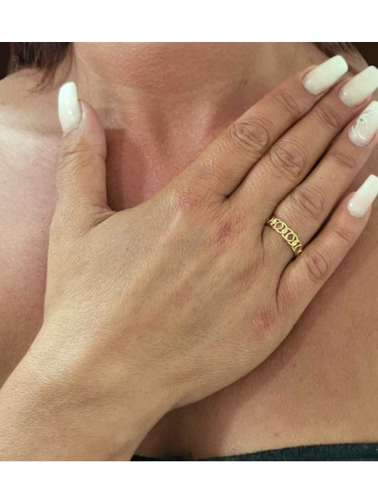 Bague réglable Maillon