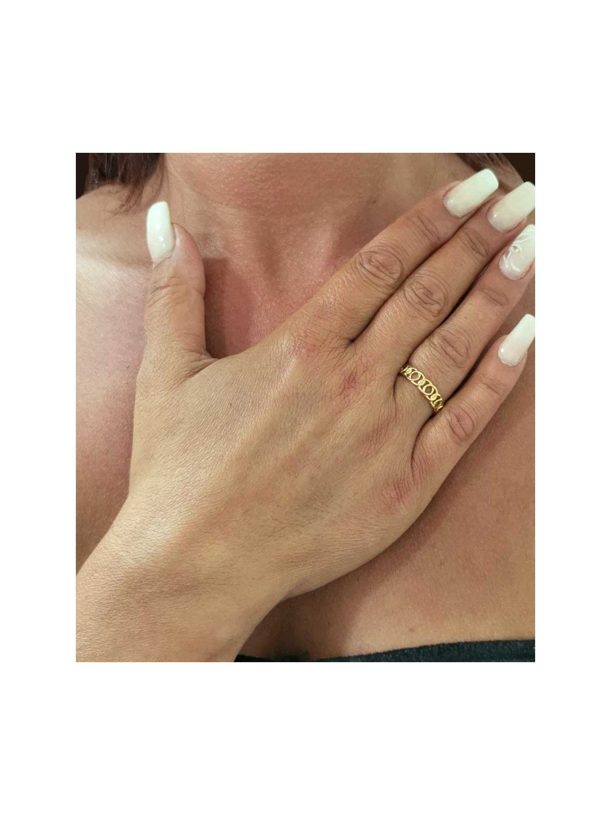 Bague réglable Maillon