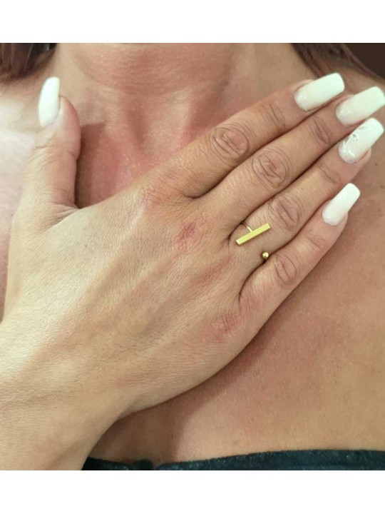 Bague réglable Ouverte Barre-Point