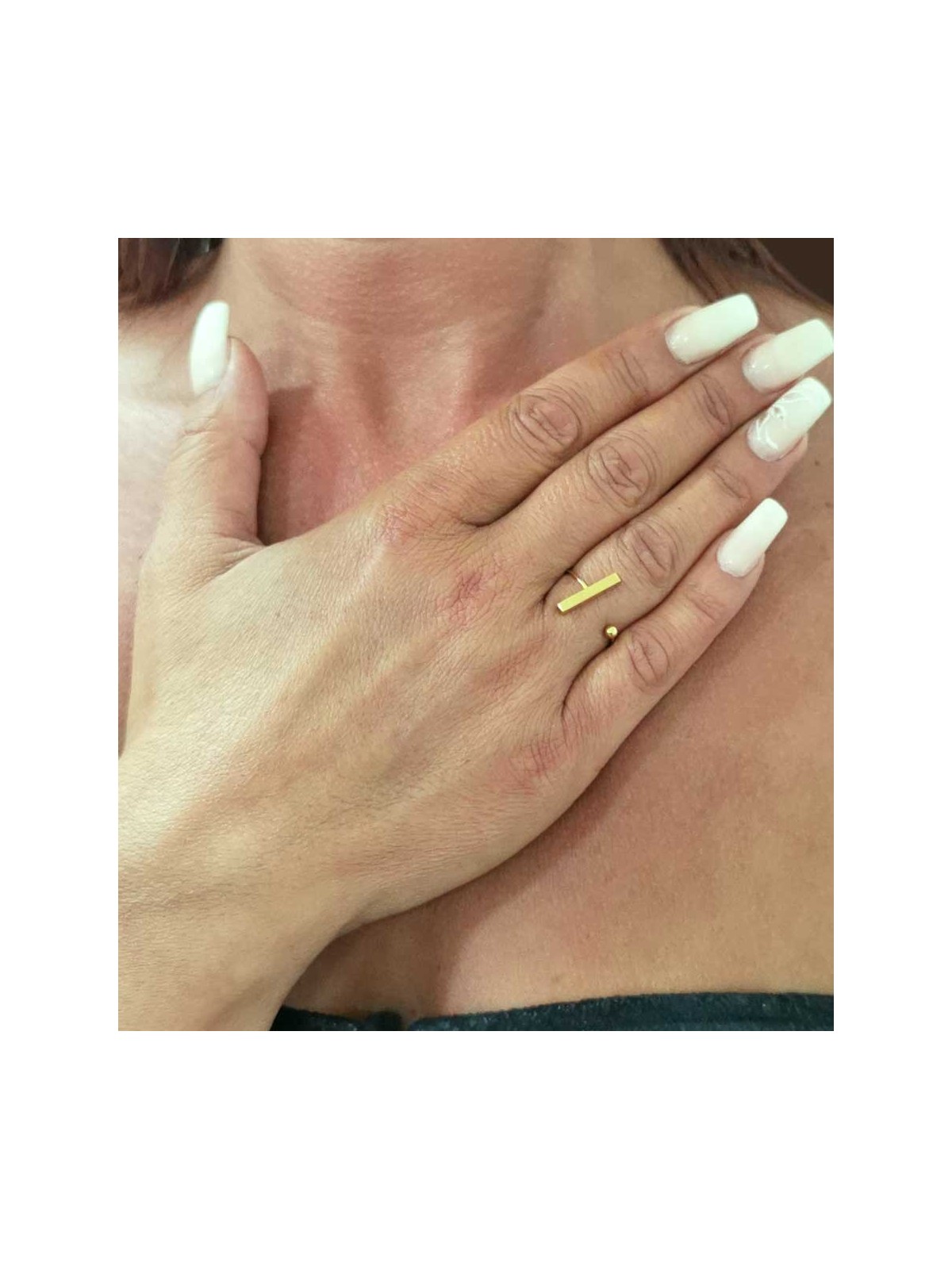 Bague réglable Ouverte Barre-Point