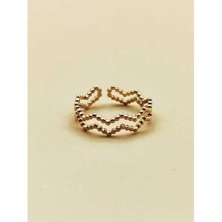 Bague réglable Zig-Zag