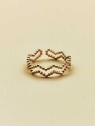 Bague réglable Zig-Zag