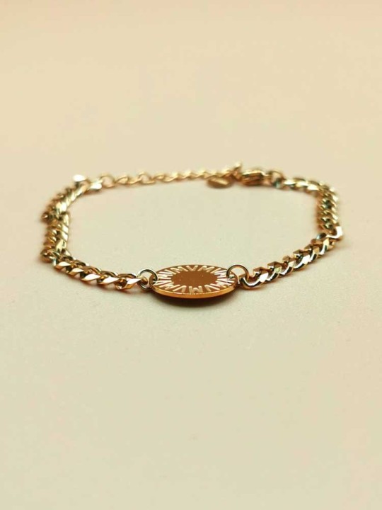 Bracelet Chaine Pendentif Rond