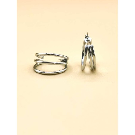 Boucles d’Oreilles Triples Anneaux
