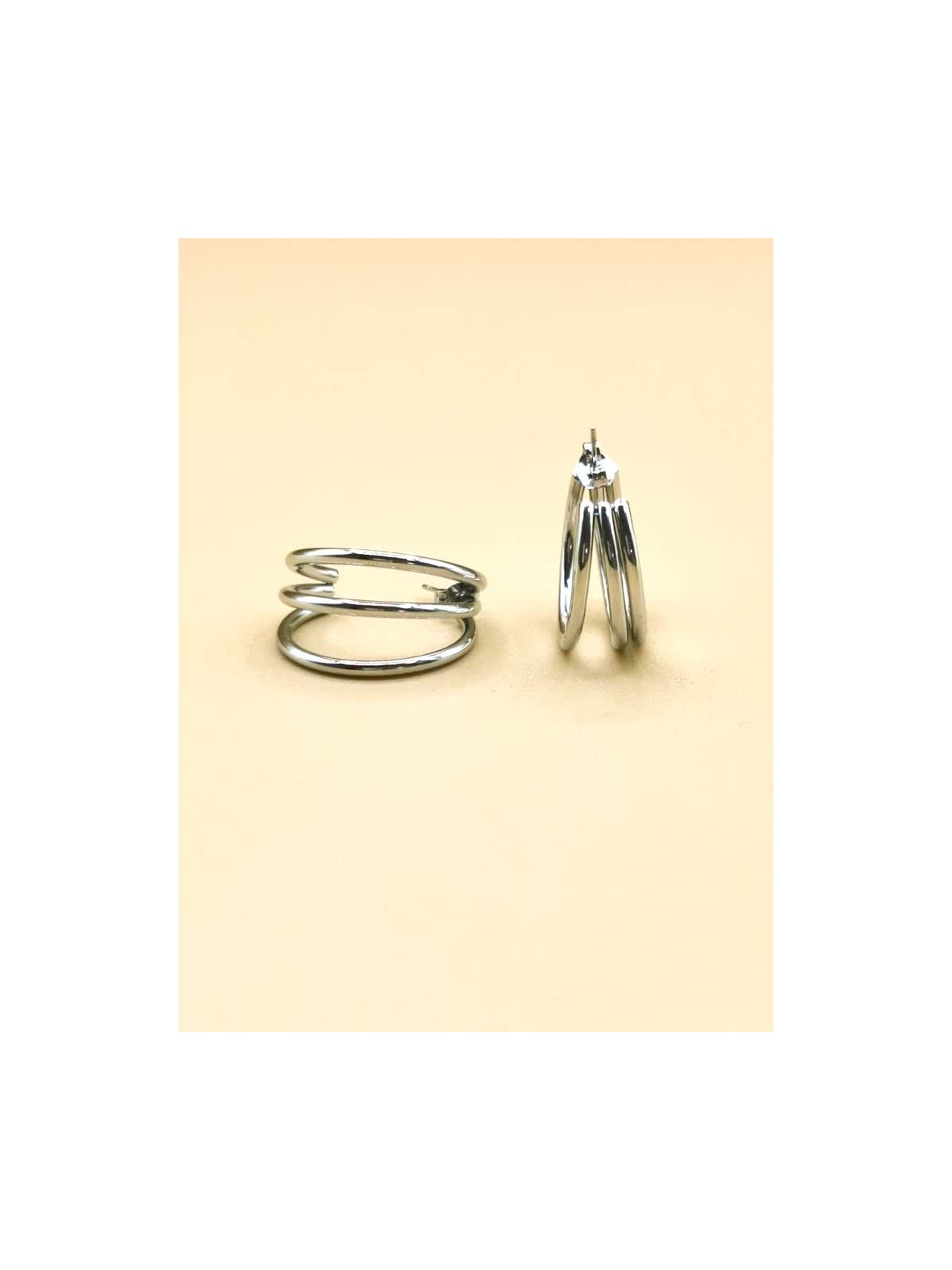 Boucles d’Oreilles Triples Anneaux