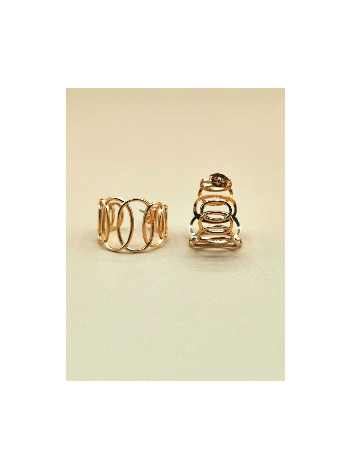 Boucle d’Oreilles Multi Cercle Entremêlés