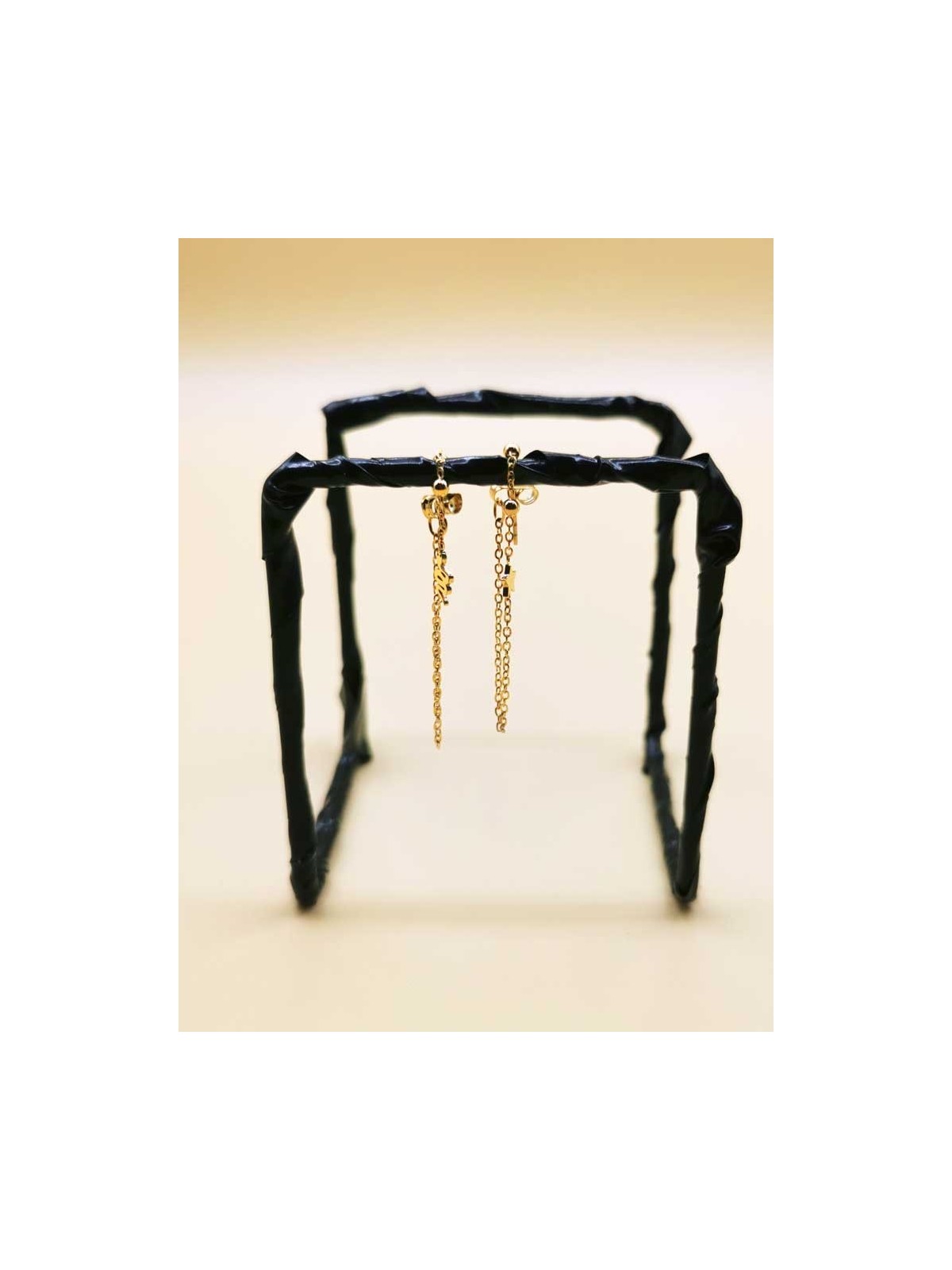 Boucles d’Oreilles Chaine serpent et étoile