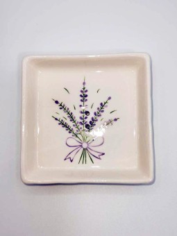 Porte Savon Carré bouquet Lavande