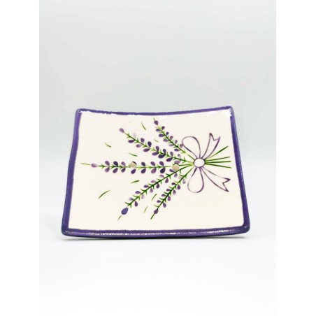 Porte Savon Rectangle bouquet lavande