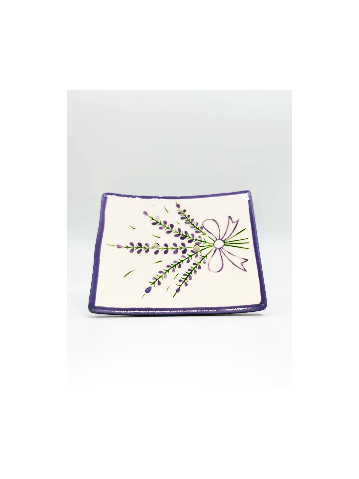 Porte Savon Rectangle bouquet lavande
