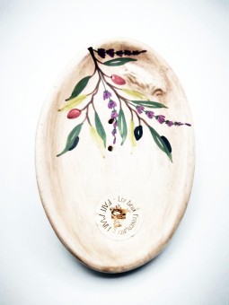 Porte Savon Ovale Lavande-Olive