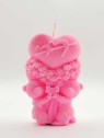 Bougie cœur et ses nounours 110g