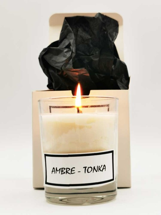 Bougie parfumée Ambre-Tonka 170g