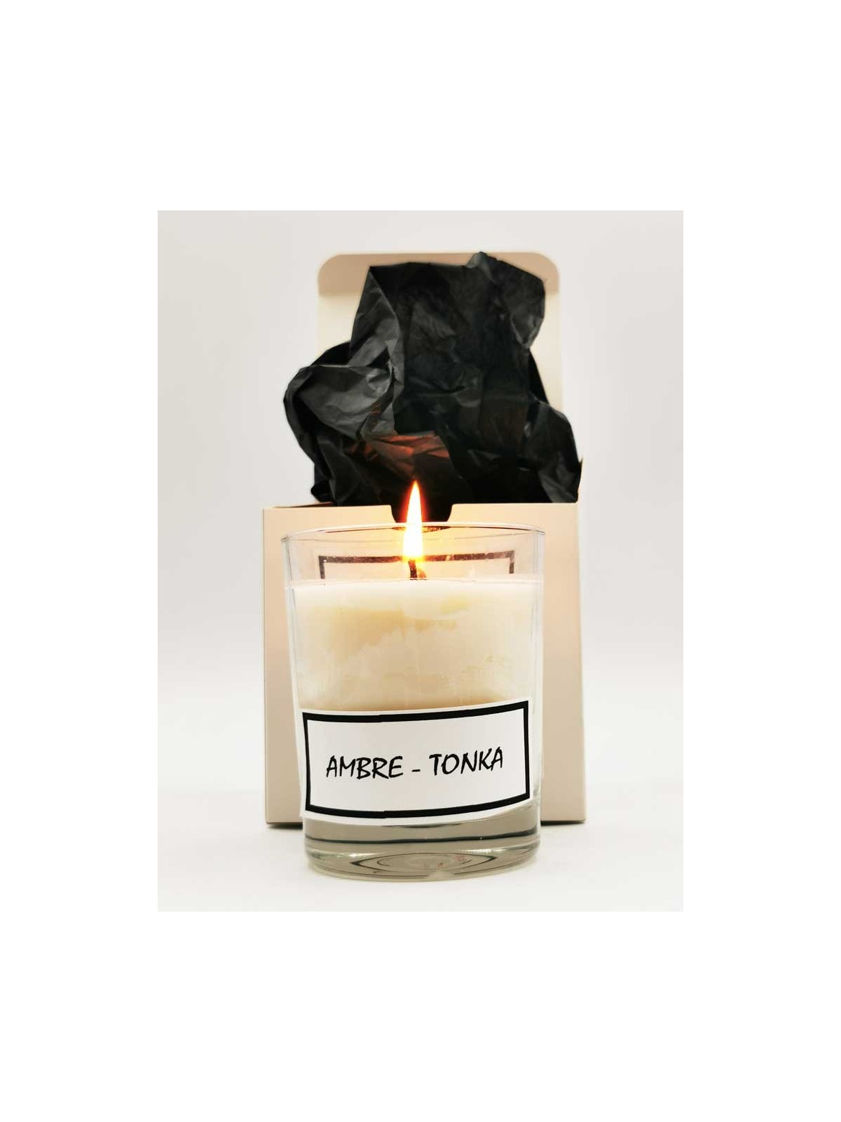 Bougie parfumée Ambre-Tonka 170g