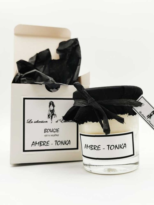 Bougie parfumée Ambre-Tonka 170g