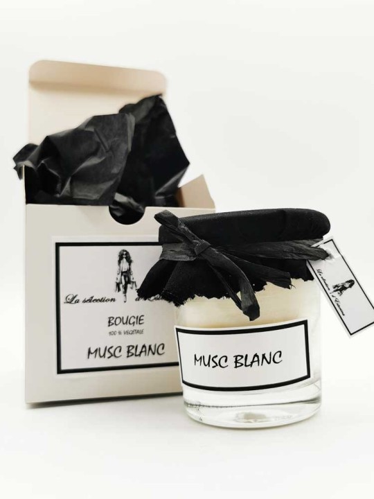 Bougie parfumée  Musc Blanc 170g