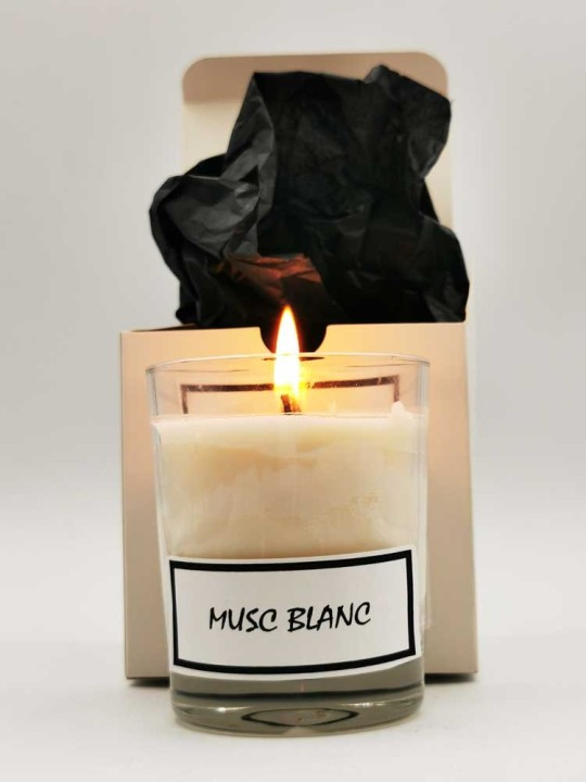 Bougie parfumée  Musc Blanc 170g