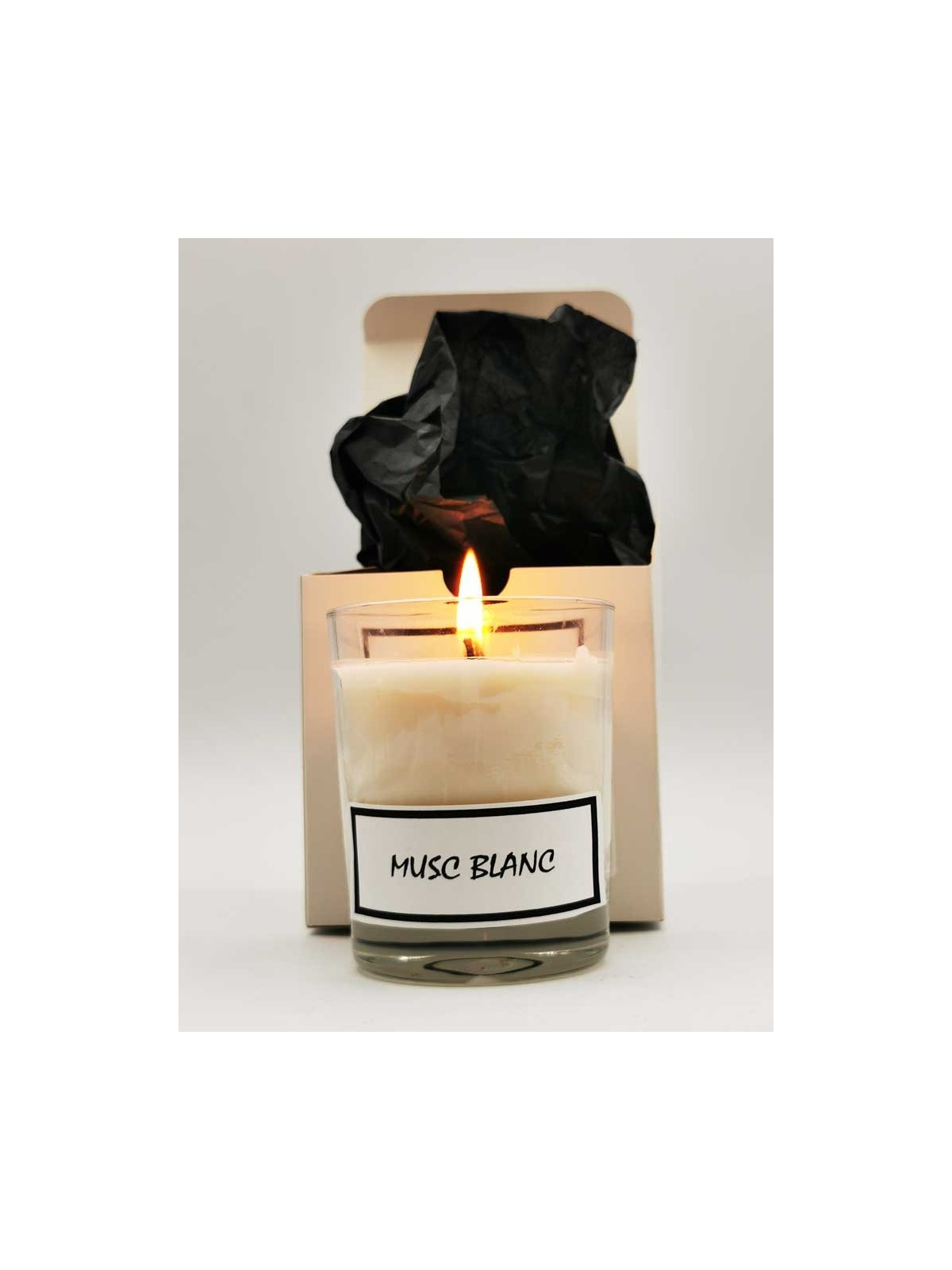 Bougie parfumée  Musc Blanc 170g