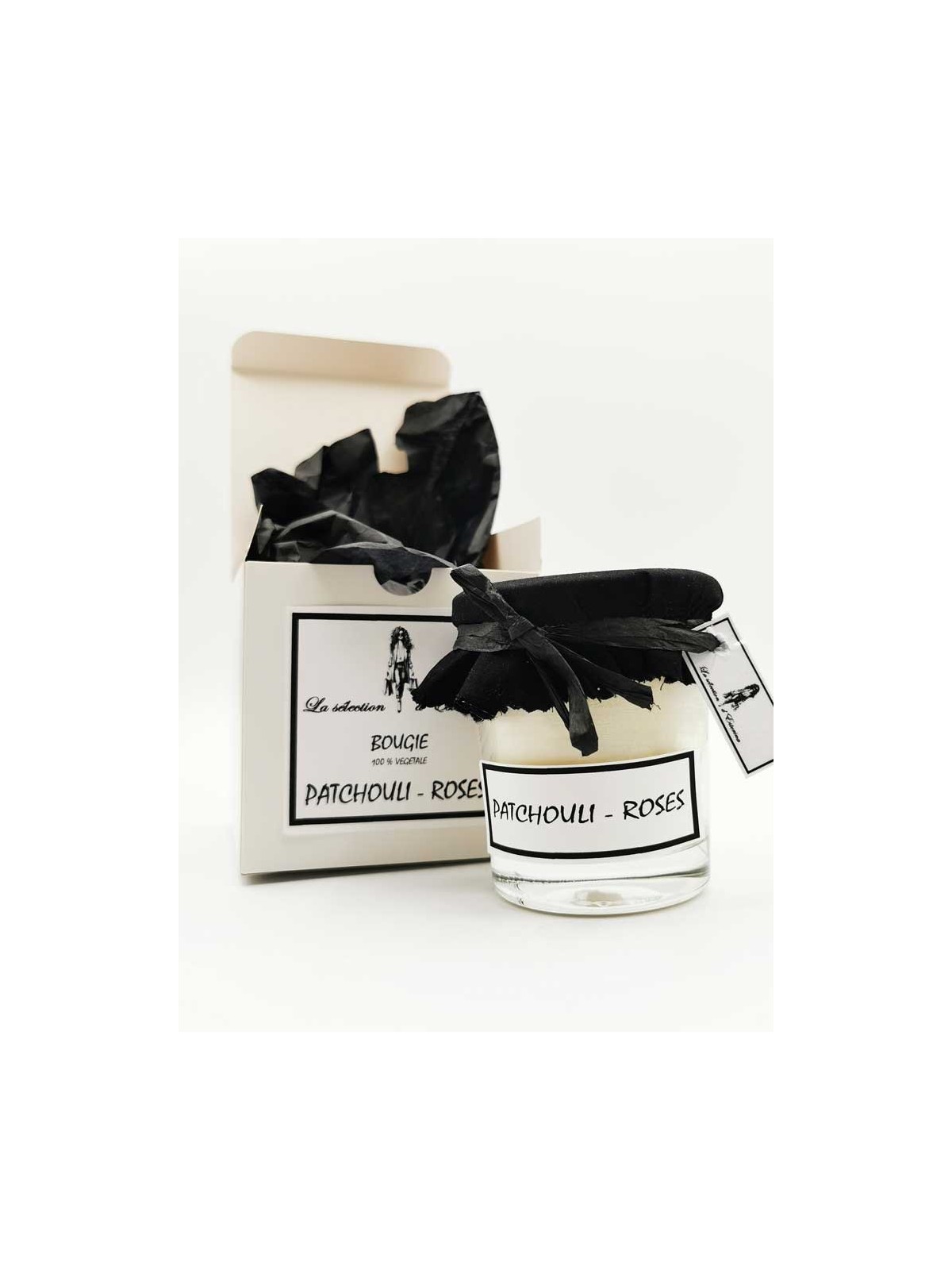 Bougie parfumée  Patchouli-Roses  170g
